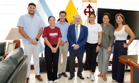 Visita protocolaria del presidente de la Federación Ecuatoriana de Atletismo