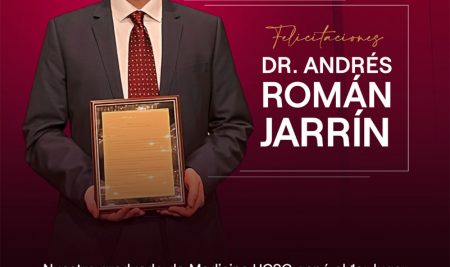 El Dr. Román Jarrín obtuvo el 1er Lugar con una investigación